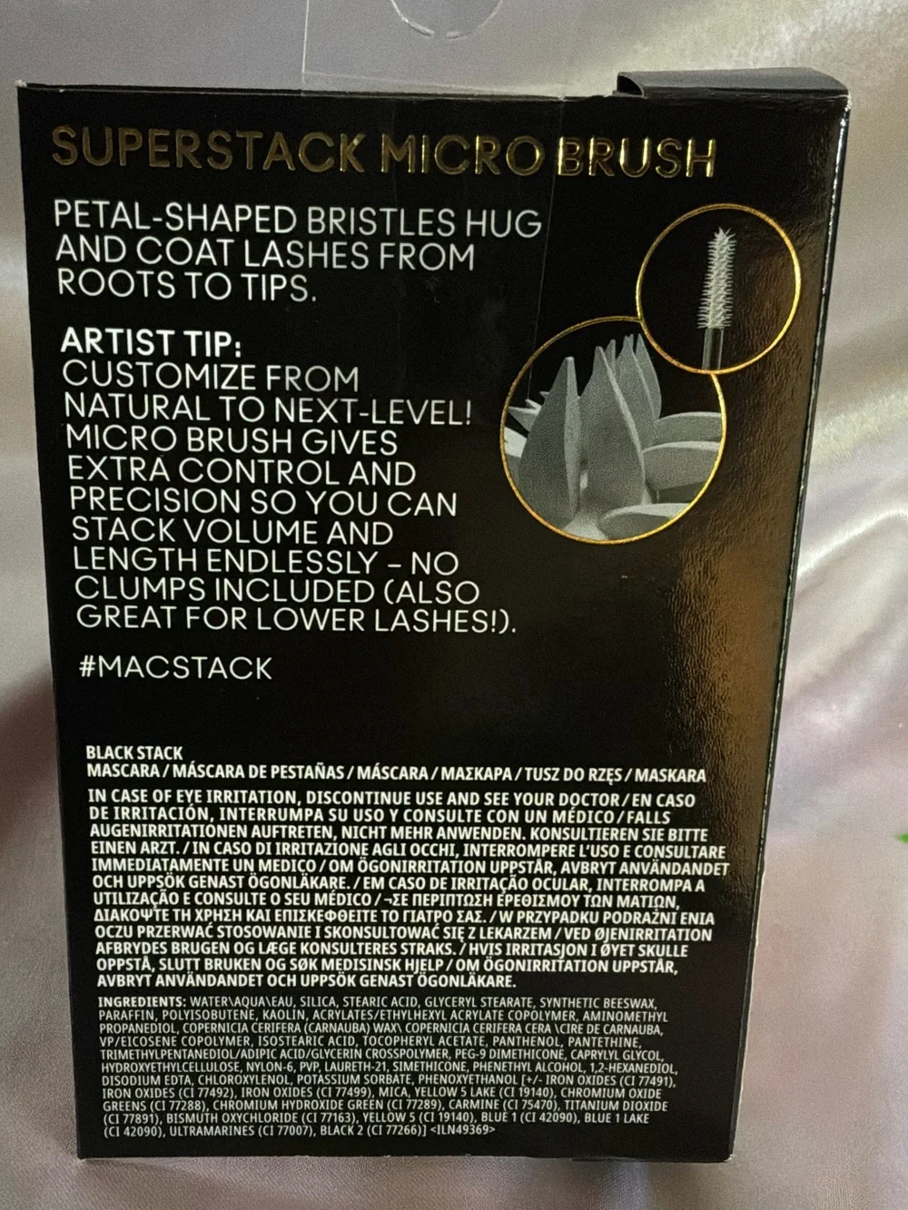 🌙✨🏷️ MAC Cosmetics Stack Infinite-Build Volume + Length Mascara — Black